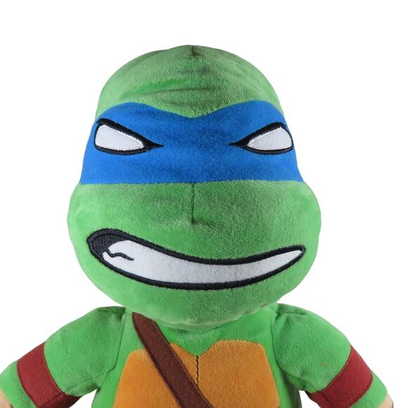 Build-A-Bear Ninja Turtle Plush Blue Mask 18" Stuffed Toy Reversible Face - Picture 13 of 16